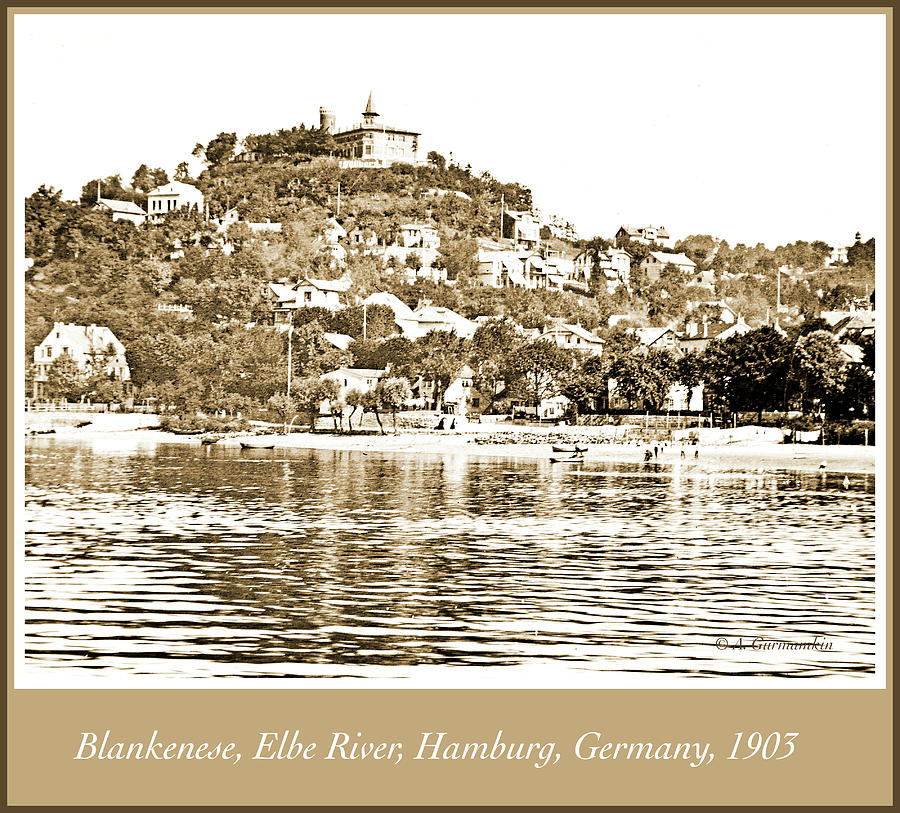 Blankenese, Hamburg, Germany Suburb, Elbe River, 1903 #1 Photograph by A Macarthur Gurmankin