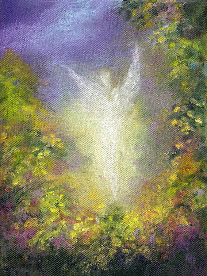 Blessing Angel #1 Painting by Marina Petro