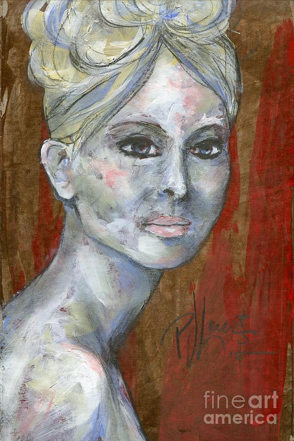 Portrait Painting - Blonde Ghost #1 by PJ Lewis