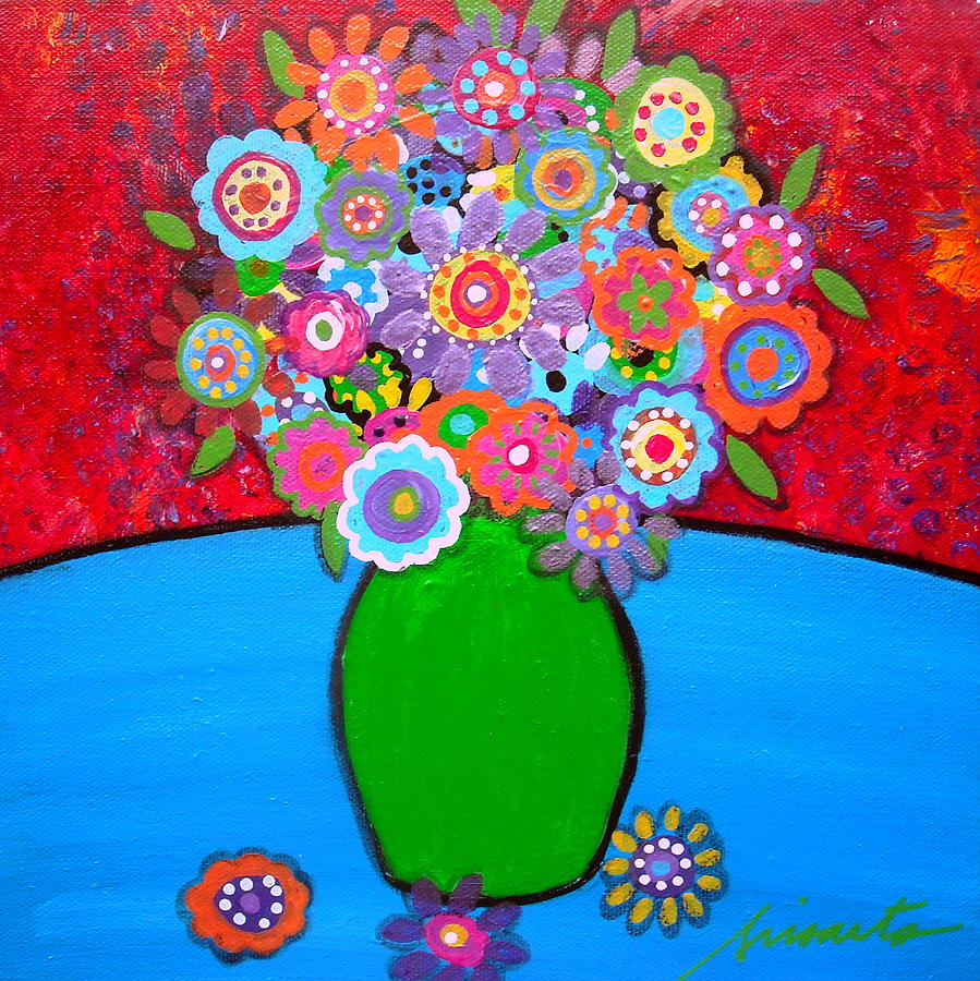 Blooms 3 #1 Painting by Pristine Cartera Turkus