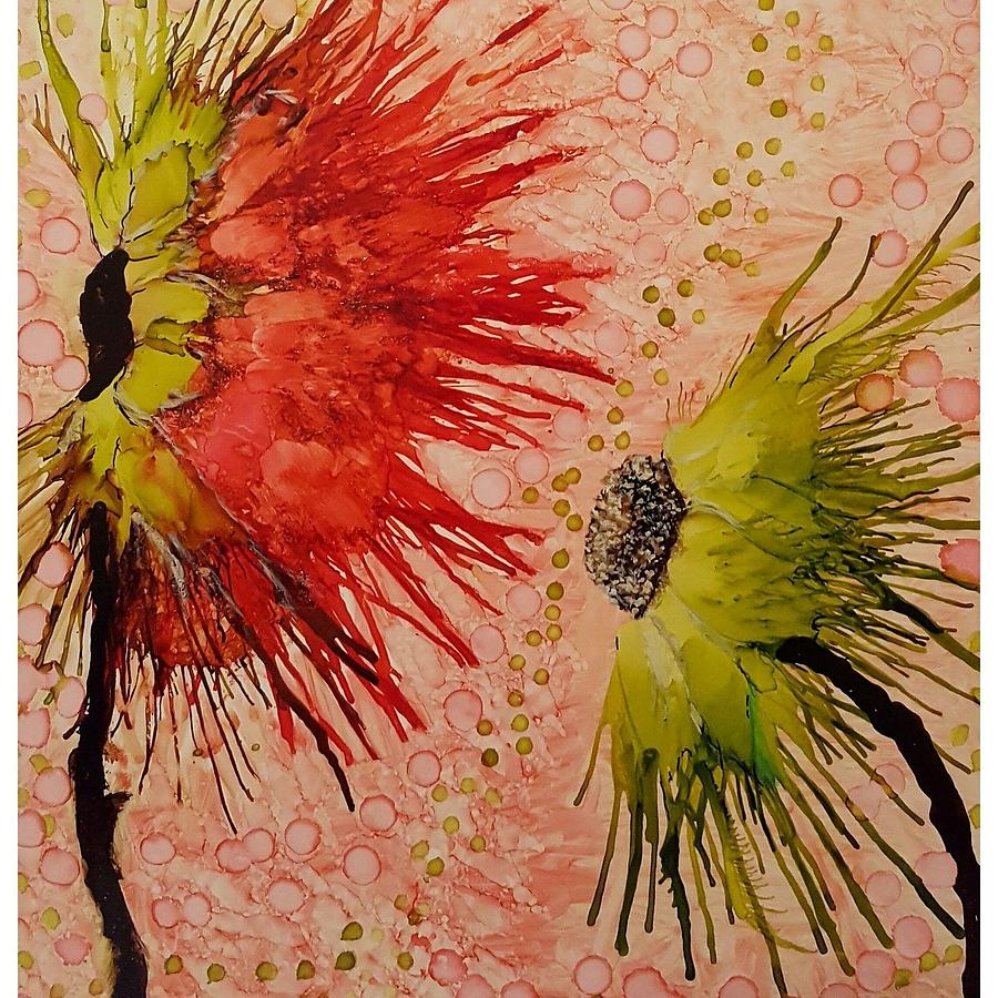 Flower Painting - Blooms #1 by Cindy Rothery