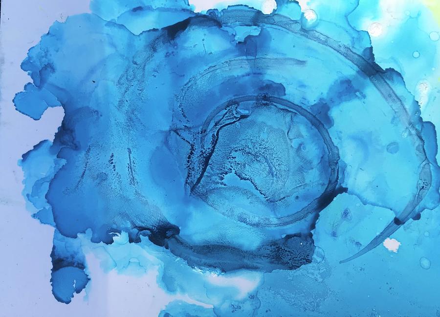 Blue Abstract #2 Painting by Gloria Smith