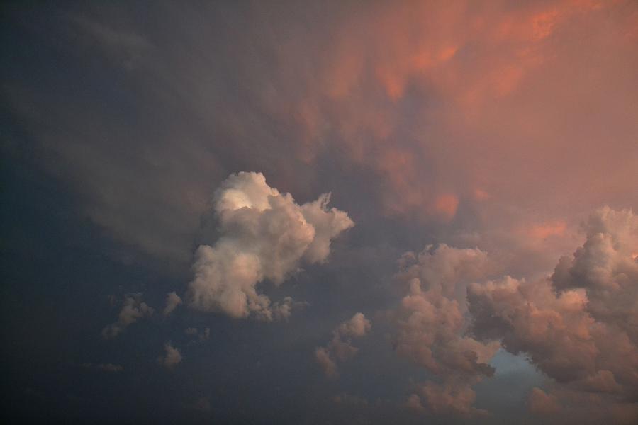 Blue and Pink Clouds  #1 Photograph by Lyle Crump