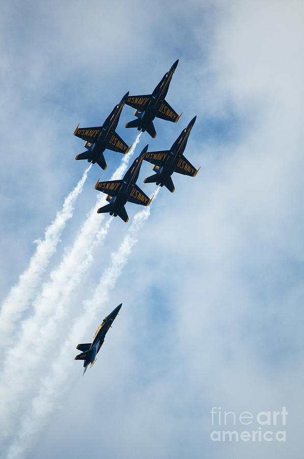 Blue Angels in flight #1 Photograph by Joe Carini - Printscapes