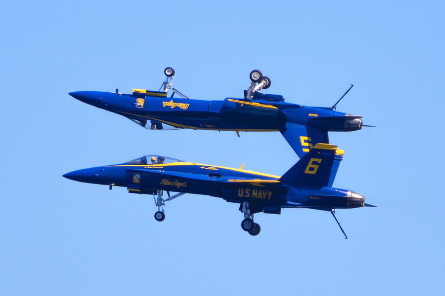 Blue Angels Seattle Seafair Photograph by Monica Zaborac Fine Art