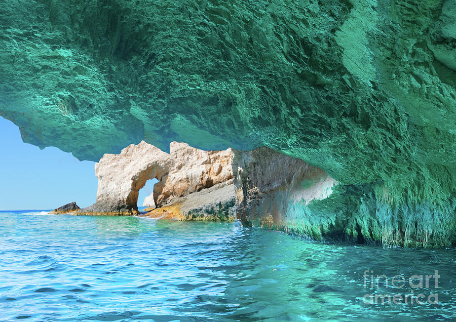 Blue Cave of Zakinthos island #1 Photograph by Anastasy Yarmolovich