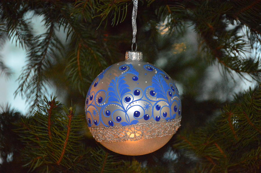 Christmas Photograph - Blue Christmas #1 by Eve Tamminen
