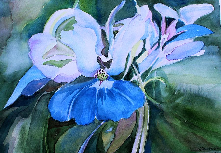 Blue Eyed Mary #1 Painting by Mindy Newman