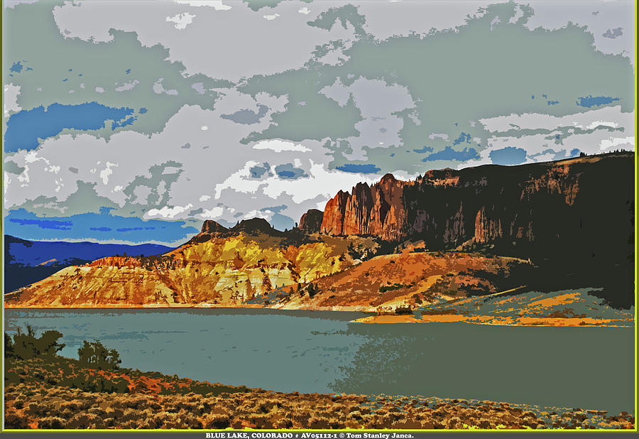 Blue Lake Colorado #1 Digital Art by Tom Janca