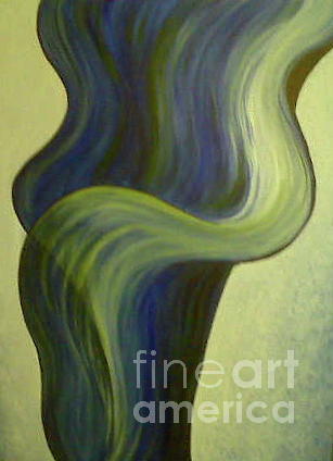 Blue Lily #1 Painting by Jacqueline Athmann