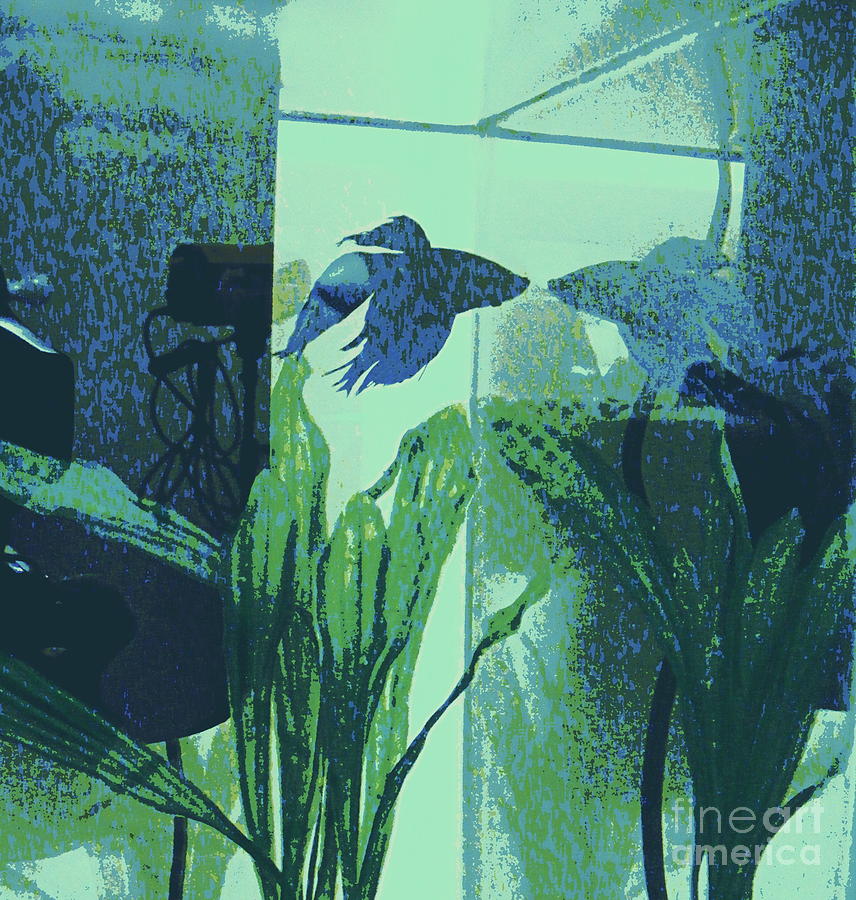 Blue #1 Digital Art by Nancy Kane Chapman