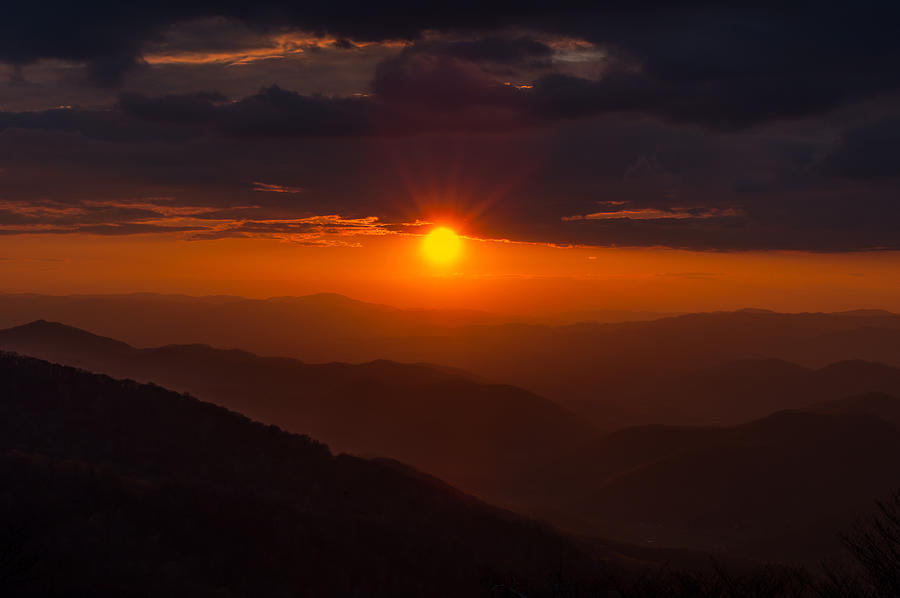 Blue Ridge Sunset Photograph by Brenda Jacobs