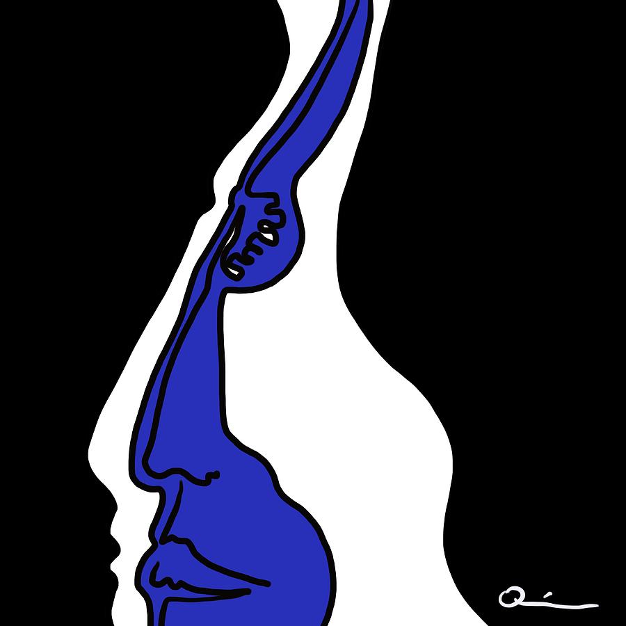 Blue Spirit 2 Digital Art by Jeffrey Quiros