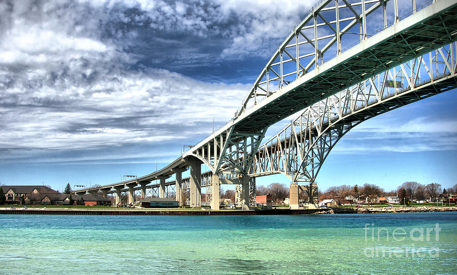 Transportation Photograph - Blue Water Bridge #1 by Joe Ng