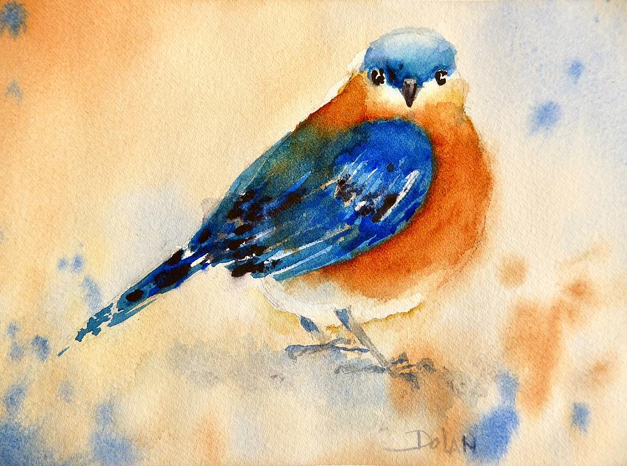 Bluebird #3 Painting by Pat Dolan