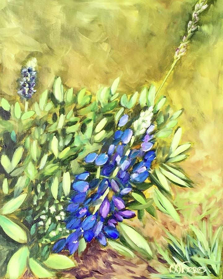 Bluebonnet #2 Painting by Melissa Torres