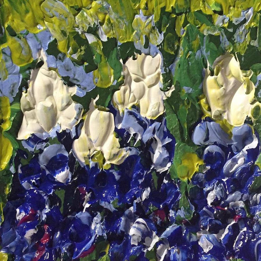 Bluebonnets #1 Painting by Melissa Torres