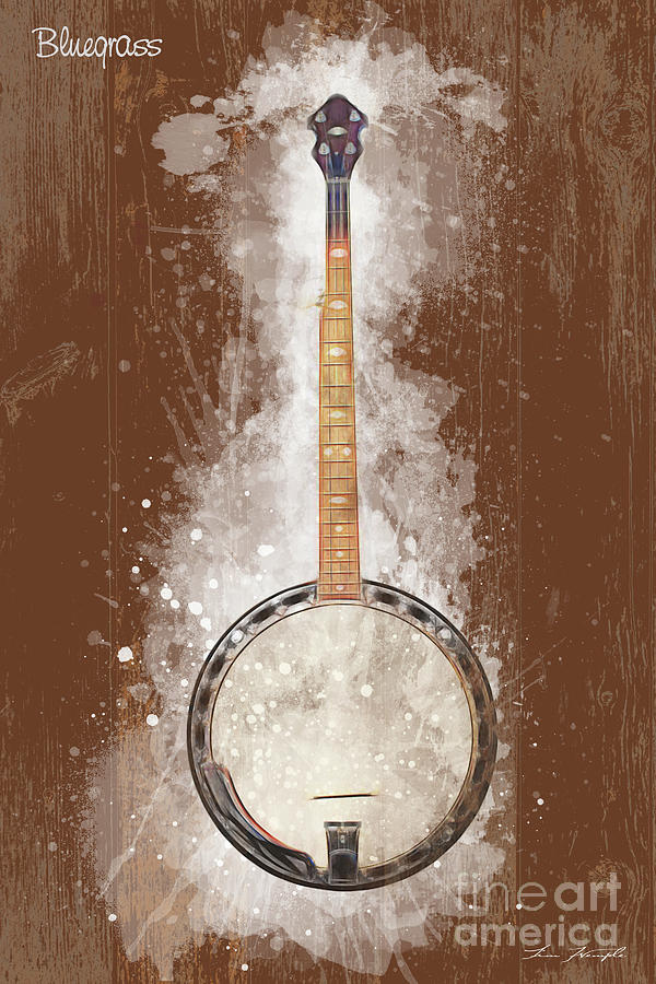 Bluegrass Banjo #1 Digital Art by Tim Wemple