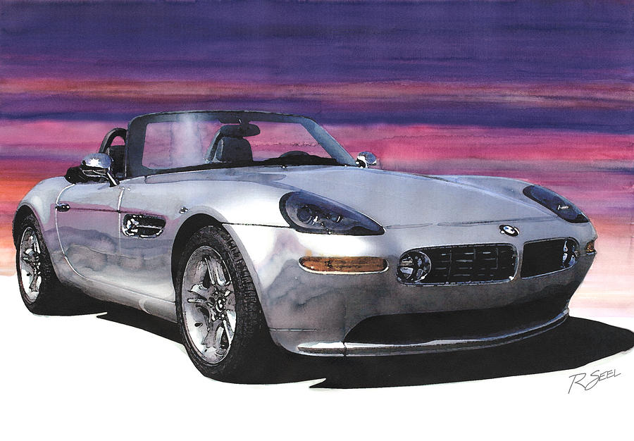 Bmw Z8 Painting by Rod Seel