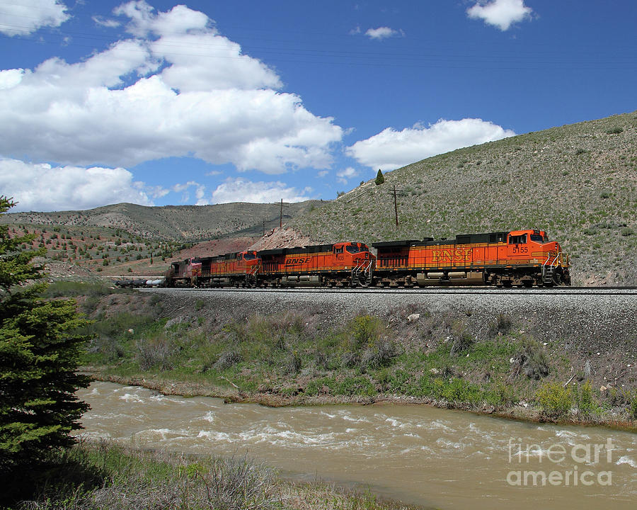 BNSF Freight in Price Canyon Utah #1 Photograph by Malcolm Howard