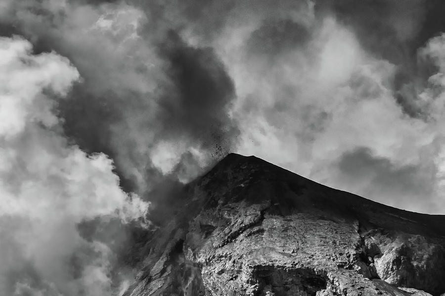 Bnw Volcan De Fuego Sacatepequez Iv Photograph By Totto Ponce Fine Art America 2606