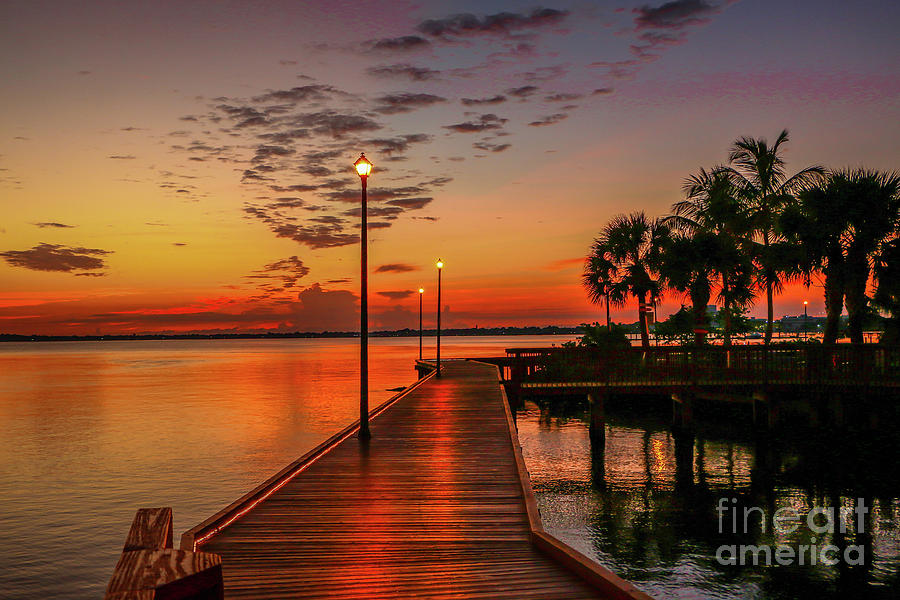 Boardwalk Sunrise #1 Photograph by Tom Claud
