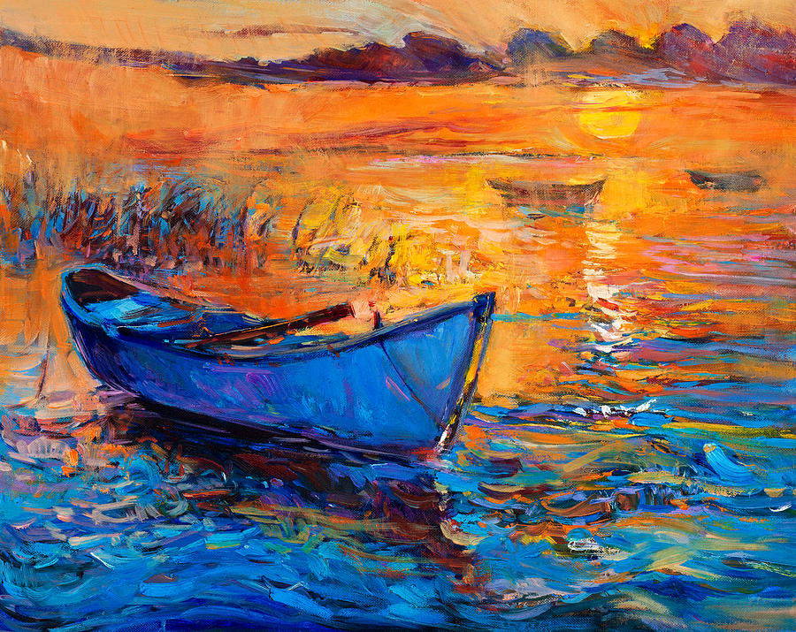 Boat and ocean Painting by Boyan Dimitrov - Fine Art America