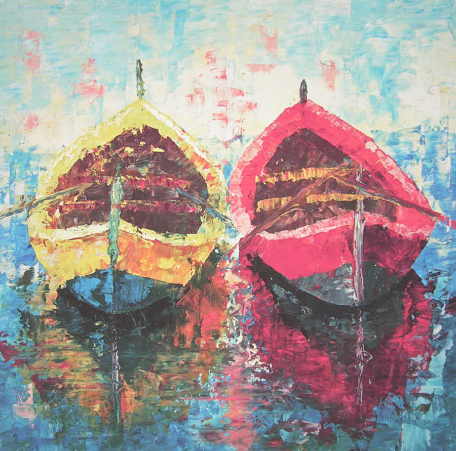 Boat of Provence #1 Painting by Frederic Payet