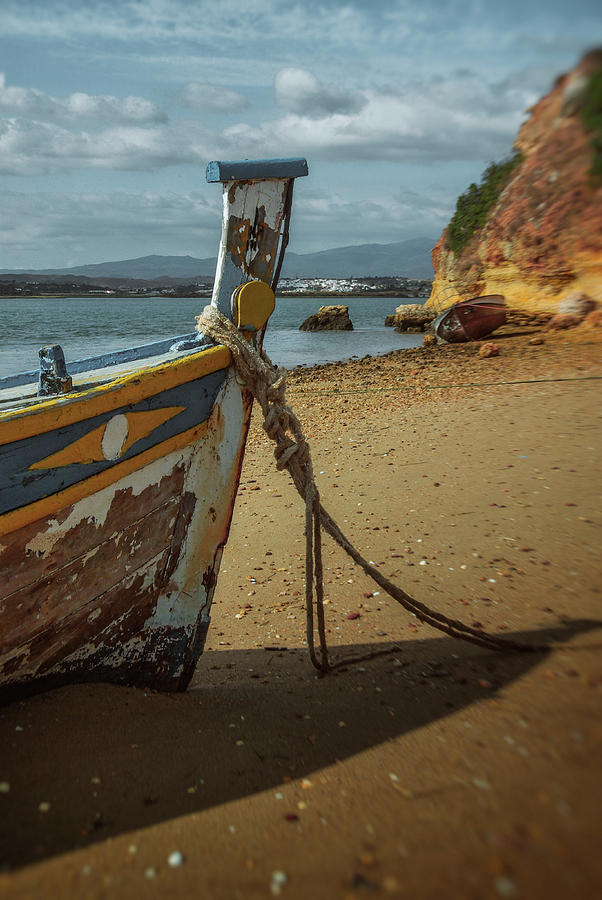 Boat on a Beach #1 Photograph by Carlos Caetano