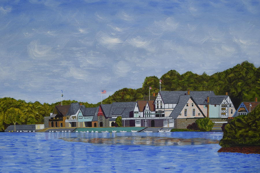 Philadelphia Painting - Boathouse Row #1 by Michael Walsh