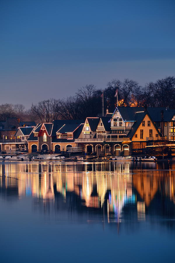 Boathouse Row #1 Photograph by Songquan Deng