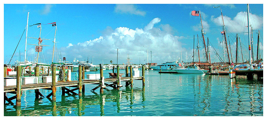 Boats in Harbor, Key West, Florida #1 Photograph by A Macarthur Gurmankin