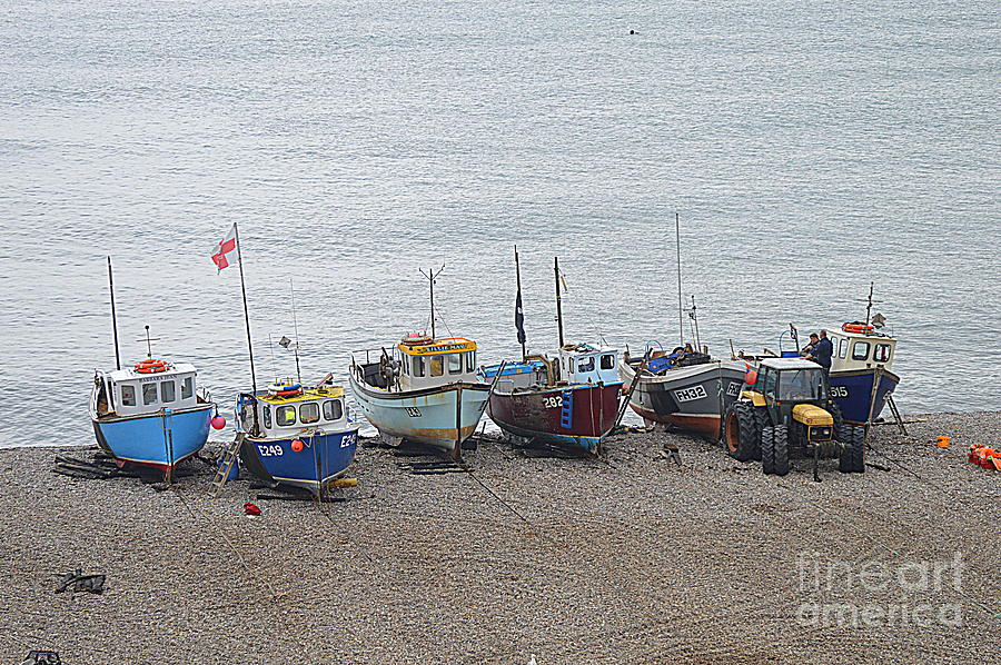 Boats on the beach #1 Photograph by Andy Thompson
