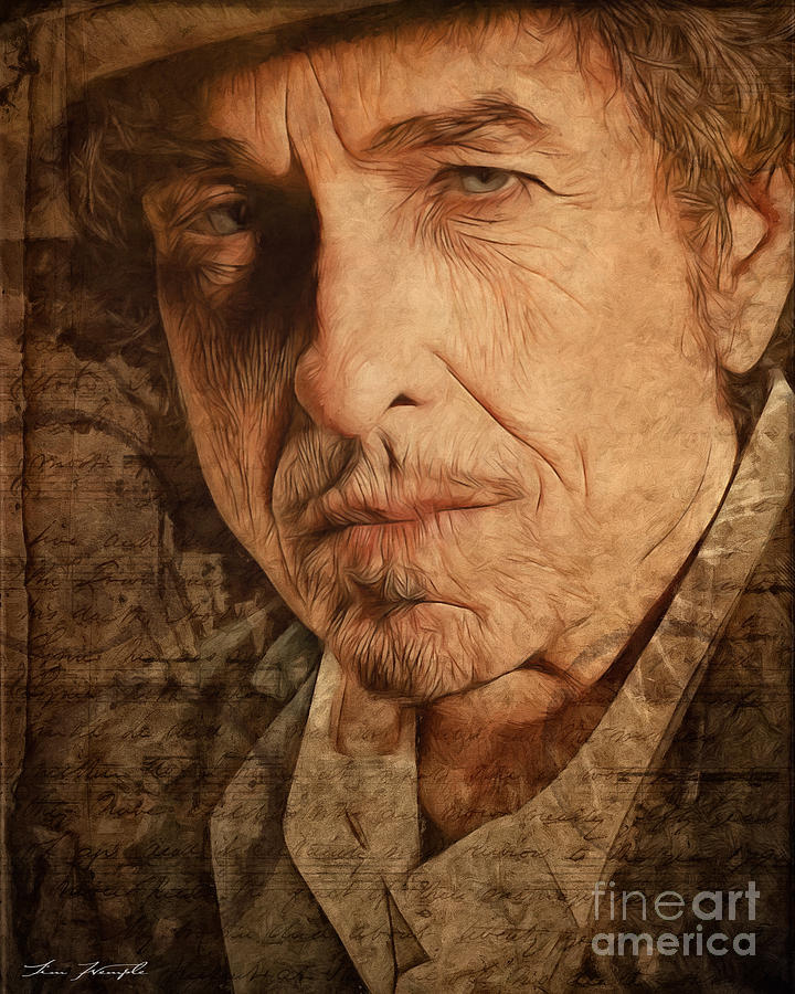 Bob Dylan #1 Digital Art by Tim Wemple