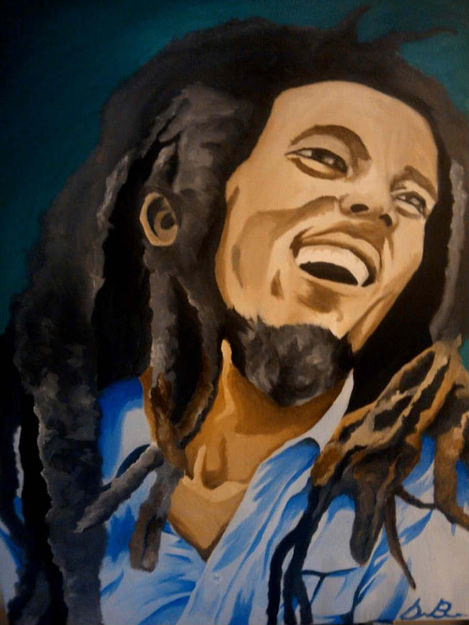 Bob marley Painting by Dustin Burnette - Fine Art America