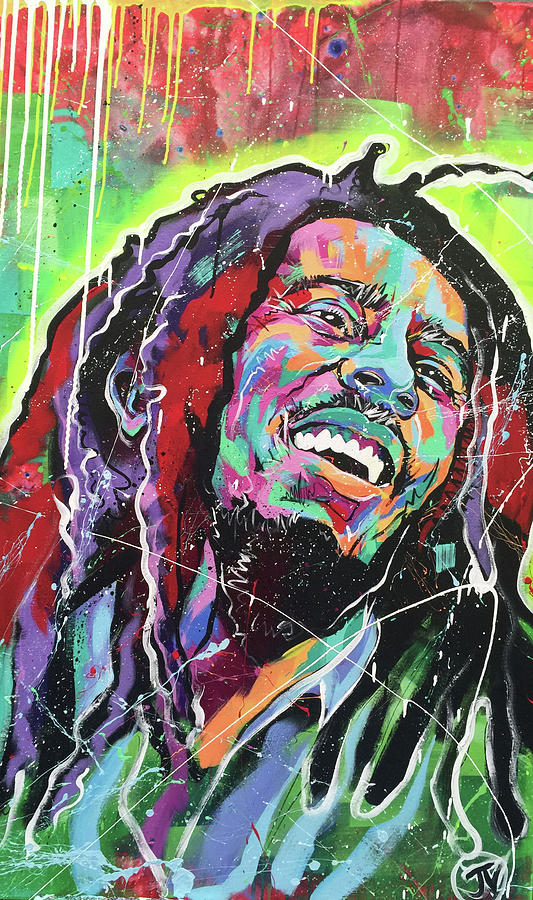 Hollywood Painting - Bob Marley #1 by Jay V Art