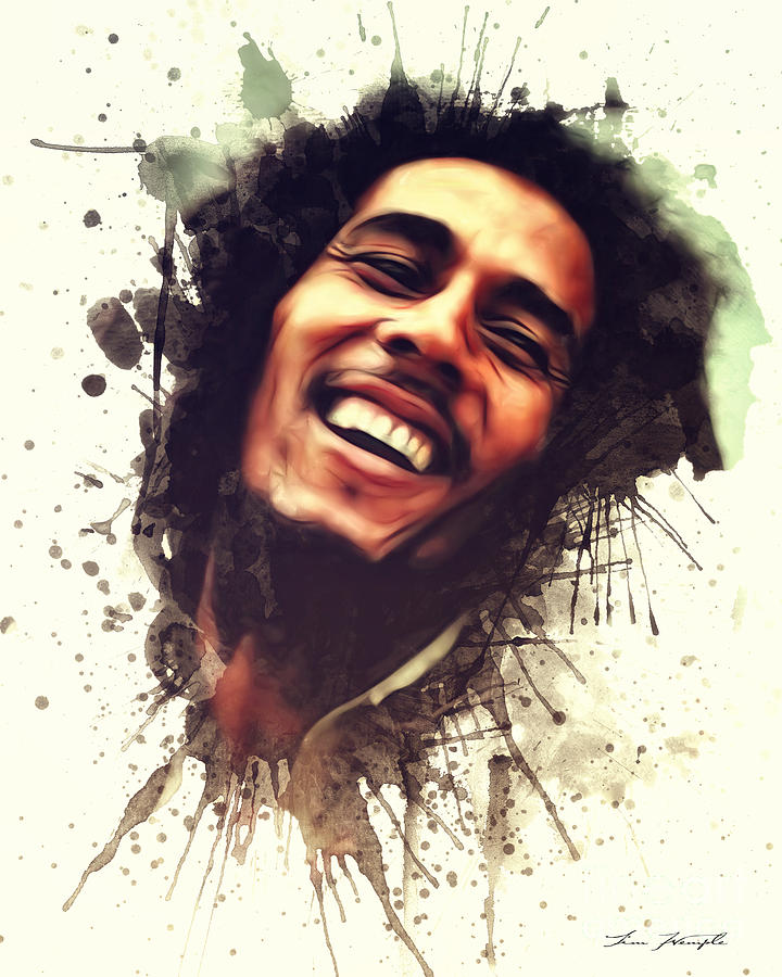 Bob Marley #1 Digital Art by Tim Wemple
