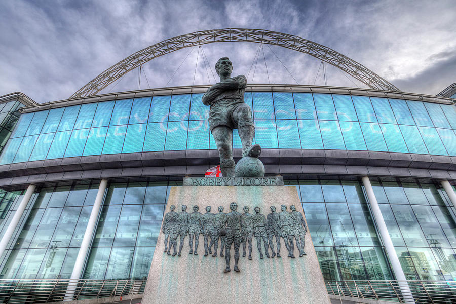 Bobby Moore Statue Wembley Stadium #3 Photograph by David Pyatt