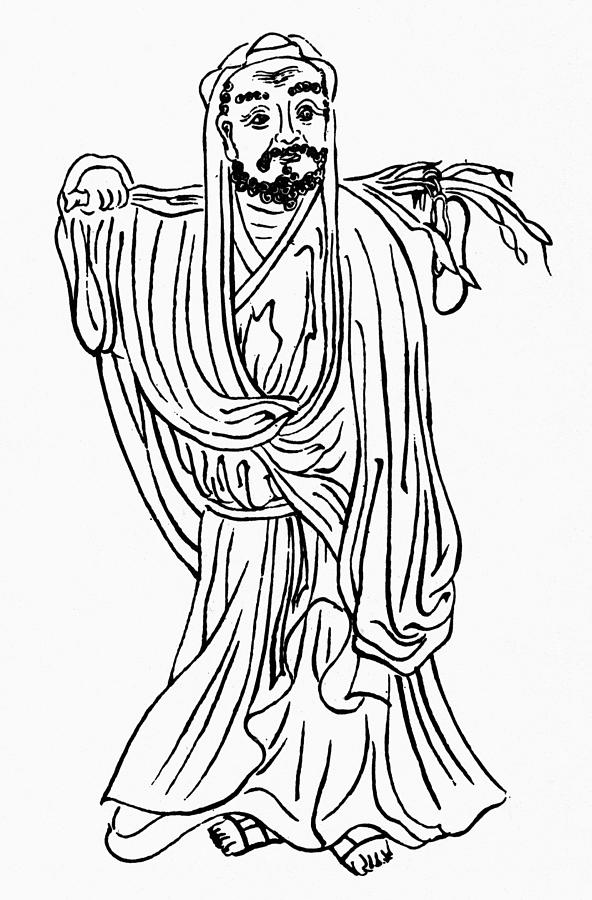 BODHIDHARMA (fl. 520 A.D.) #1 Photograph by Granger