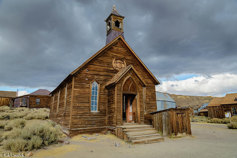 Bodie Church #1 Photograph by Mike Ronnebeck