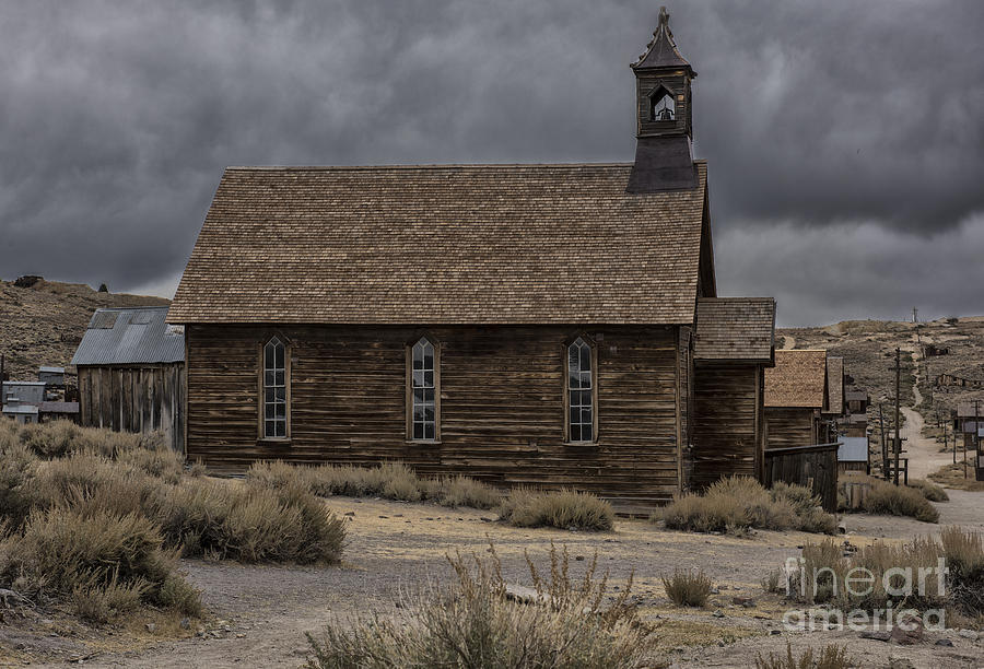 Stormy Day in Bodie State Historic Park Photograph by Sandra Bronstein