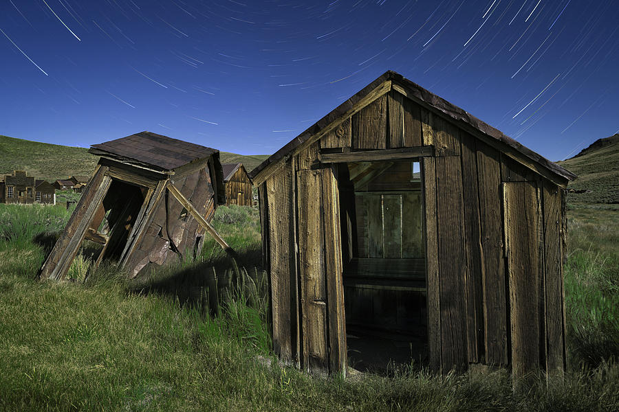 Bodie Ghost Town Outhouses #1 Photograph by Hal Mitzenmacher