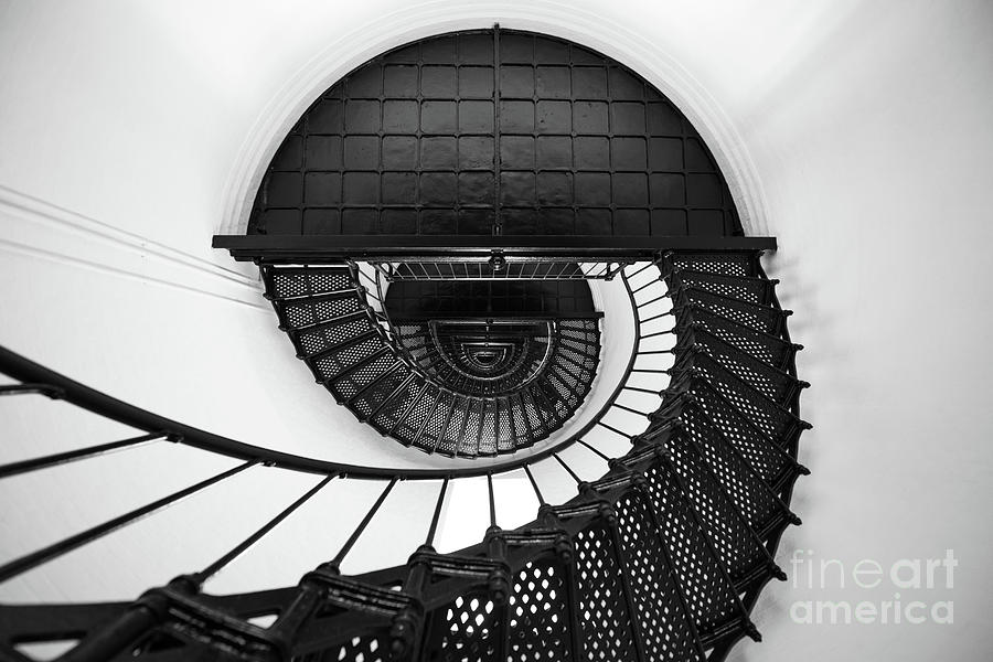 Bodie Island Light Staircase #1 Photograph by Michael Ver Sprill