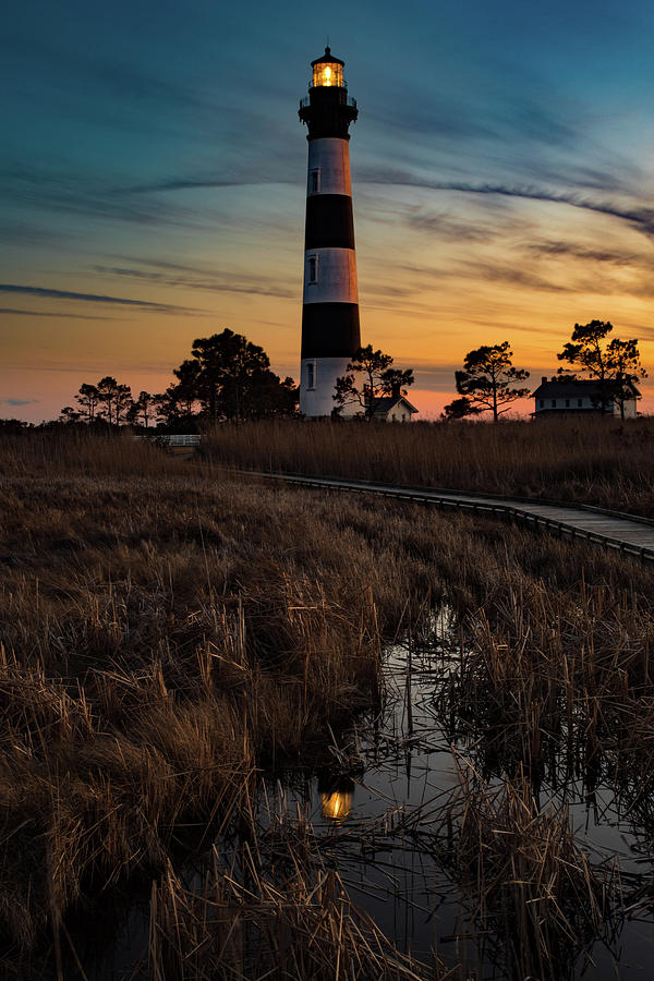 Bodie Island Sunset Photograph by Nick Noble