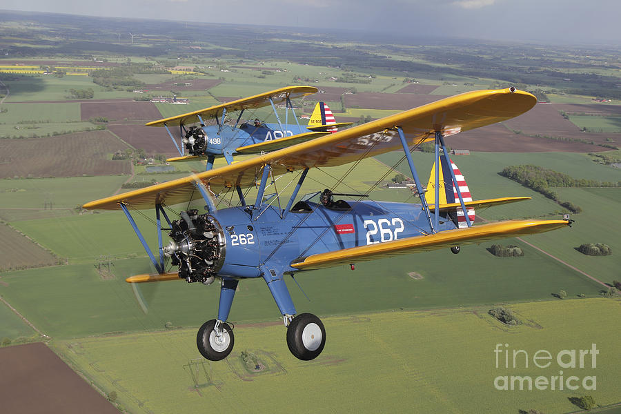 Boeing Stearman Model 75 Kaydet In U.s Photograph by Daniel Karlsson