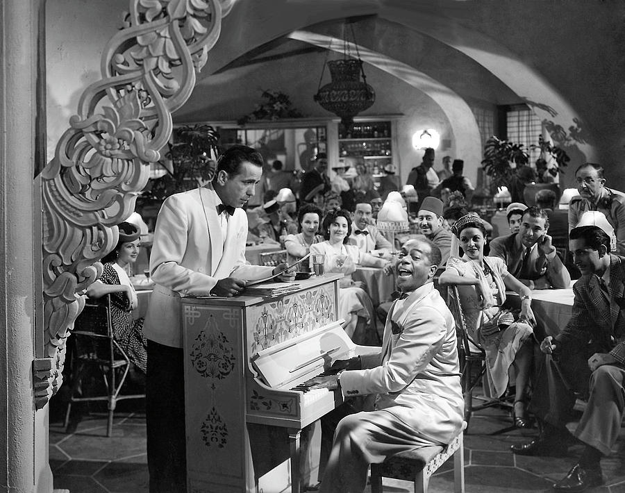 Bogart Dooley Wilson publicity photo Casablanca 1942 Photograph by David Lee Guss