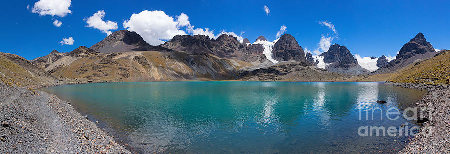 Bolivia Lake panorama #1 Photograph by Warren Photographic Bolivia Lake panorama #1 Photograph by Warren Photographic