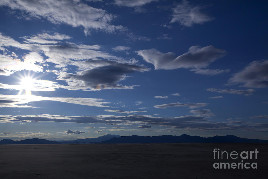 Bonneville Salt Flats In Utah Photograph