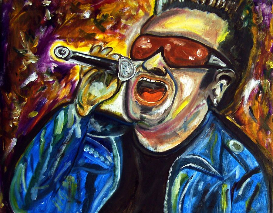 U2 Painting - Bono  #1 by Azalea Millet
