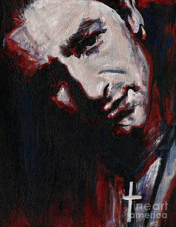 Bono Painting - Bono - Man Behind the Songs Of Innocence #2 by Tanya Filichkin